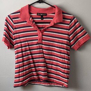 Retro Polo Crop Shirt